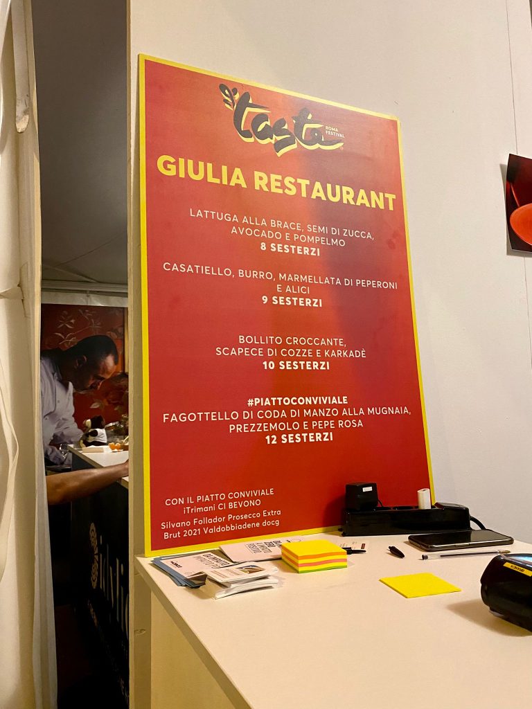 Menu Giulia Restaurant Recensioni