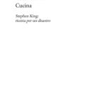 Cucina. Stephen King: ricetta per un disastro